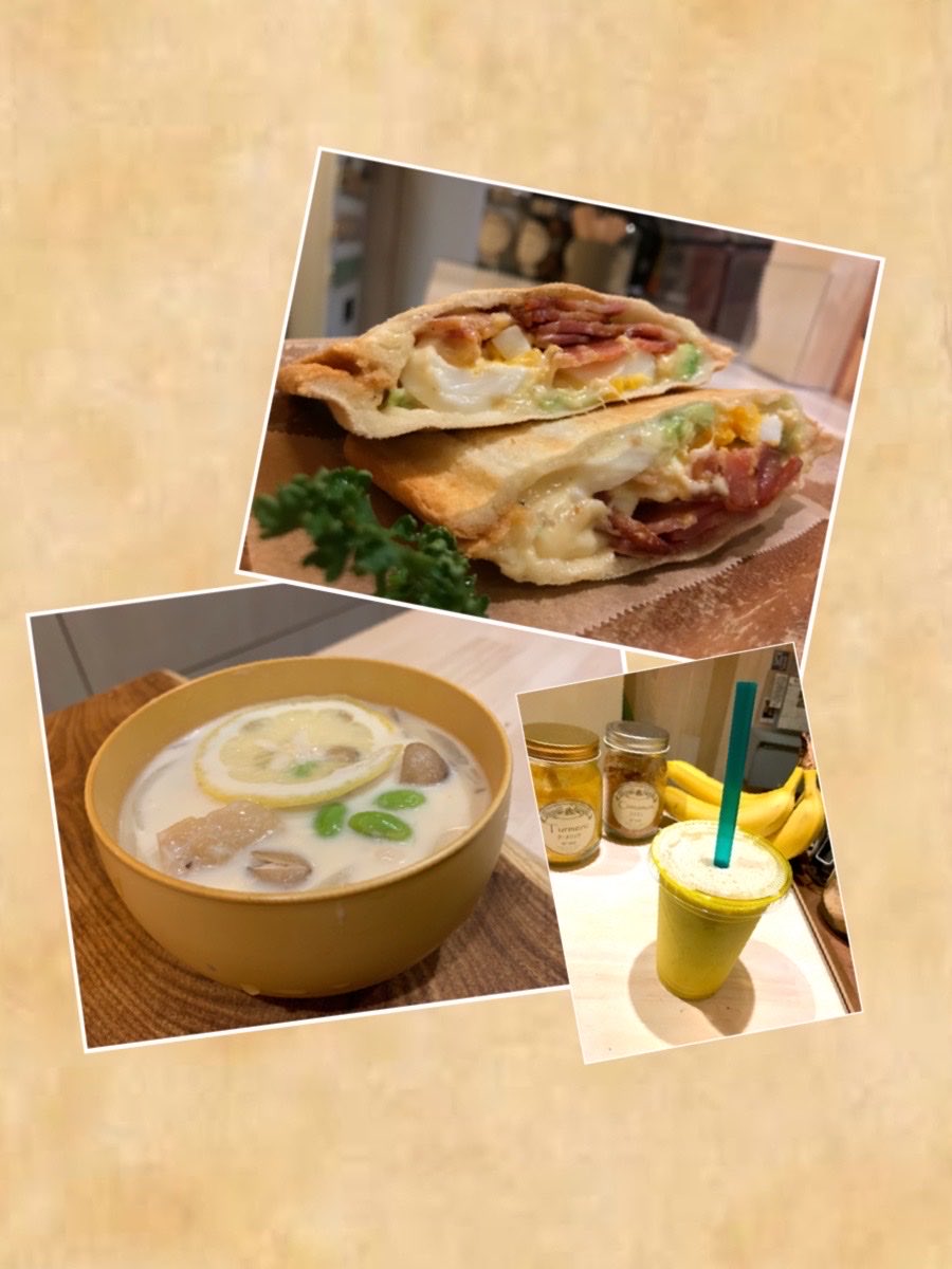mibasyou's tweet photo. 9/14のメニュー
ホットサンド
・アボカドベーコンサンド

スープ
・枝豆とチキンのレモンクリームスープ

ご来店お待ちしております
#ミバショウ #バナナジュース専門店 #ホットサンド専門店 #市ヶ谷 #四ツ谷
#アボカド #ベーコン #エッグ #チーズ #醤油マヨ #レモンシチュー #鶏肉 #枝豆 #キノコ https://t.co/ZRCI4vOHQ6