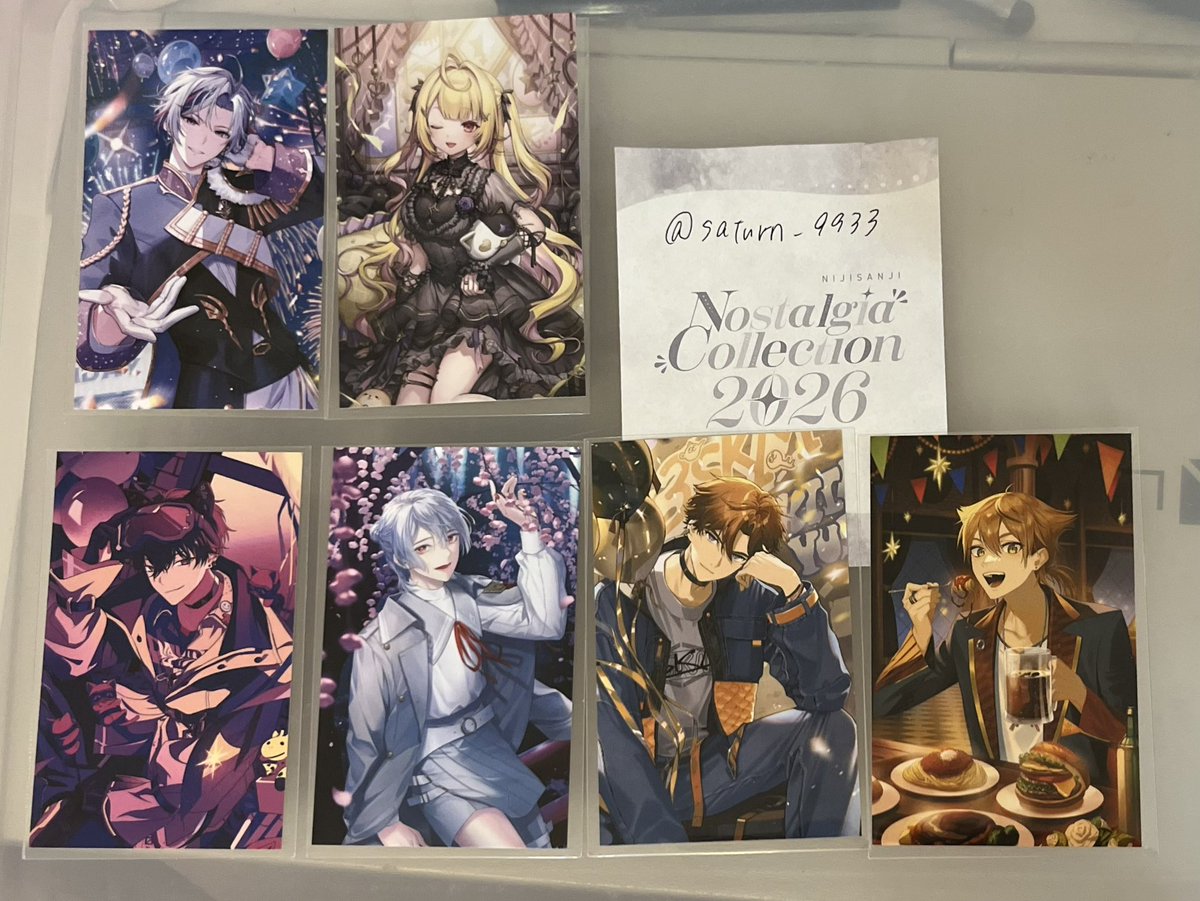 saturn_9933's tweet photo. 【交換】にじさんじ ノスタルジア コレクション 2026 HYPEME チェキ コレクションカード コレカ スイパラ

譲）画像1
求）画像2

グループ違い・異種のため難しいと思いますが、プロカご確認のうえお声がけください https://t.co/wCLftmJKny