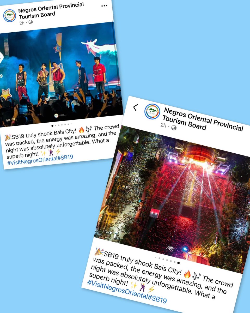 psychedup247's tweet photo. This is such a beautiful testament to what happens when vision, preparation, and trust come together. 

Congratulations, Bais City! You proved that world-class events are not limited to the biggest cities. With the right planning, dedication, and the courage to take on opportunities of this scale, any place can become a stage for something extraordinary. 

And this is also the impact of having world-class Filipino artists like SB19. They do not simply perform on a stage; they elevate every space they step into. They bring a level of artistry, professionalism, and excellence that transforms every event into an unforgettable experience.

There is also a reason why SB19’s involvement naturally raises the standard. Their name has become associated with excellence, professionalism, and a commitment to delivering their best. Organizers, partners, and communities understand that it is no longer just about putting up a concert; it is about creating an experience worthy of the artists, the audience, and the moment. When it’s SB19, everyone knows they have to rise to the occasion because SB19 always does.

SB19 has this ability to make everything they are part of shine brighter. They don’t just become part of an event; they raise the standard of what that event can be. Their presence brings people together, creates excitement, highlights local communities, and turns a simple performance into a meaningful celebration.

Even before they officially received the title of Tourism Ambassadors, they were already embodying what it means to represent the Philippines with pride, purpose, and excellence. Through their music, work ethic, and the way they connect with people, they continue to showcase our talent, creativity, hospitality, and stories to the world.

Congratulations again, Bais City! You did not just host a concert, you created history and proved that Filipino communities are ready for world-class experiences. And SB19 continues to show that Filipino excellence belongs on every stage.