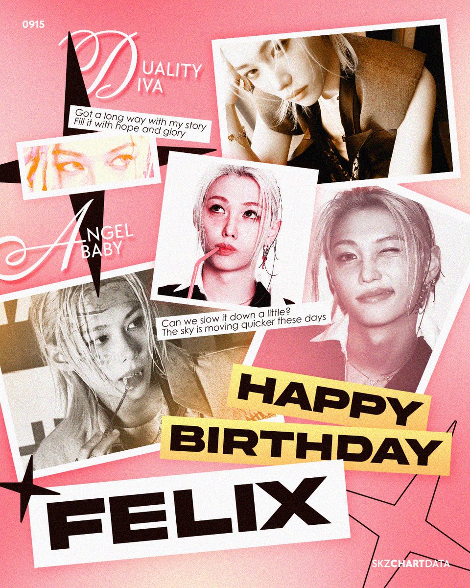 skzchartdata's tweet photo. 🎂 Happy Birthday, Felix!

FELIX THE GRAND PRESENCE
#FelixVoiceOfAGeneration
#행복으로_용복을_복복복
#HappyFelixDay @Stray_Kids https://t.co/gNiPE4bIR6