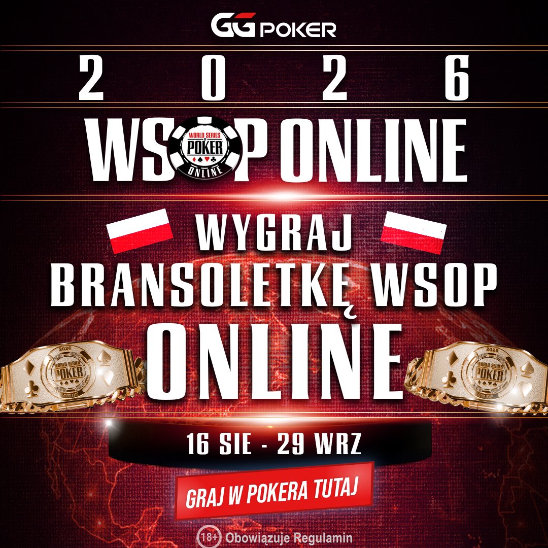 GGPokerPolska's tweet photo. Freezeout zmienia jedną rzecz: nie możesz kupić drugiej szansy.
I nagle każdy żeton zaczyna wyglądać trochę drożej ♠️ Atakujesz dziś coś z freezout’ów?
➡️ Sprawdź harmonogram WSOP Online: https://t.co/WwcFAGrXzl
#WSOPOnline #PokerPL https://t.co/nB1LPZEJVT