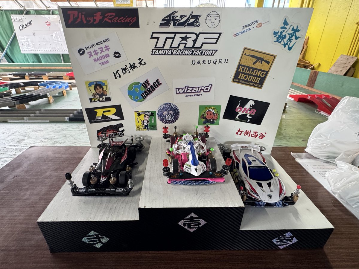 RC_CHAMP's tweet photo. 2026.9.13.ミニ四駆ステーションチャレンジ STOCKクラス🏁

子供の部
優勝🥇　ゆめな選手
準優勝🥈　ゆうと選手
3位🥉　ようた選手

おめでとう御座います🎉🥳

#rcchamp
#ミニ四駆
#tamiya https://t.co/oySQOmPpH4