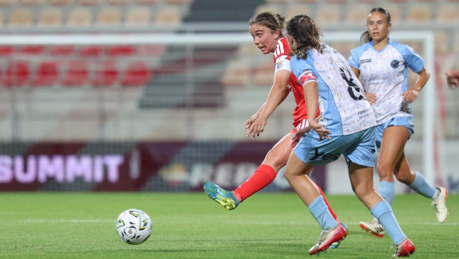 vaibenfica1904's tweet photo. 🔴⚪️ Benfica iniciou a defesa do título da Liga BPI com uma vitória frente ao Racing Power, por 3-0.

⚽️ Lúcia Alves, Nycole Raysla e Marit Lund

#Inspiradoras https://t.co/c8NenC8Ox0