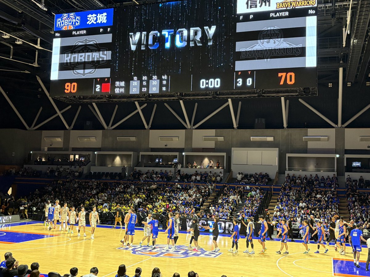 etk2101's tweet photo. プレシーズンゲーム勝利！👏

中へのアタックが多くて、見ていてすごく面白かった！これからさらにチームとして噛み合っていくのが楽しみです🔥
今シーズン、ますます期待が高まってきました！

そしてラオの引退が思っていたより早くて驚きました…。
最後までしっかり応援します！GOGOロボッツ！ https://t.co/g6iR8ZUo0g