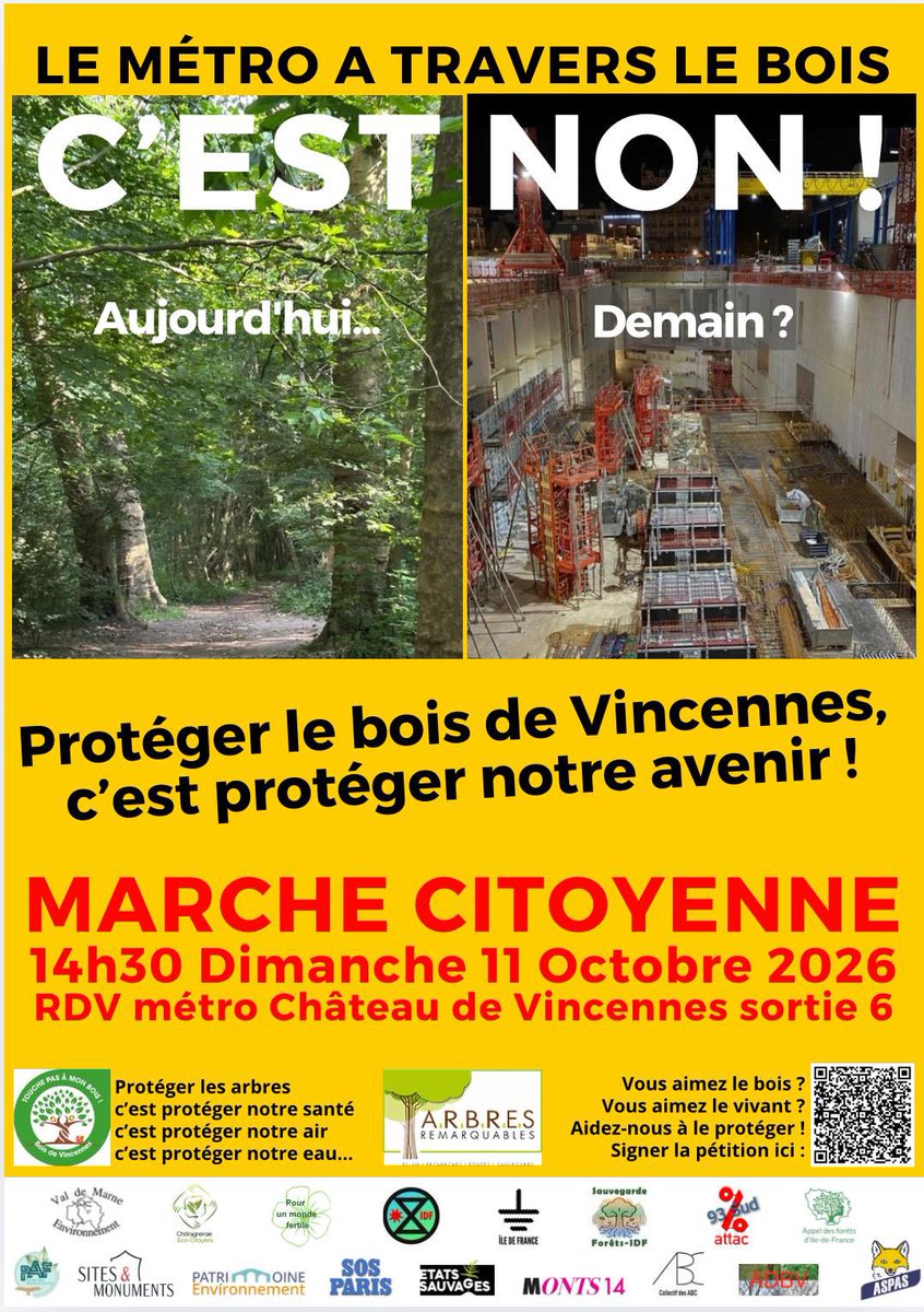 Ecureuil122's tweet photo. Vous aimez le bois de Vincennes ? Venez le défendre le 11 octobre 14h30. @SOSParis @ASPASnature @paz_zoopolis @SPPEF @ArbrePatrimoine @FPEnvironnement @A_ARBRES @arbres_idf @BasValmy @Monts14 @le_Parisien https://t.co/tJJ0DCmLLJ