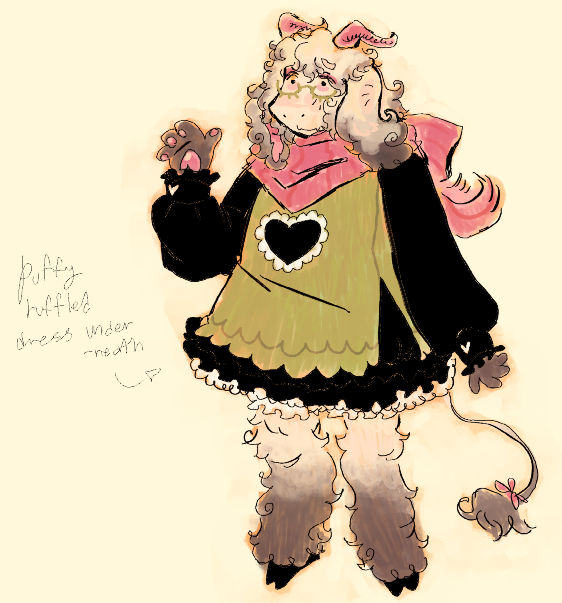 pawcastra's tweet photo. myyyyy ralsei design. hi little ralsei https://t.co/GcOMmow9fT