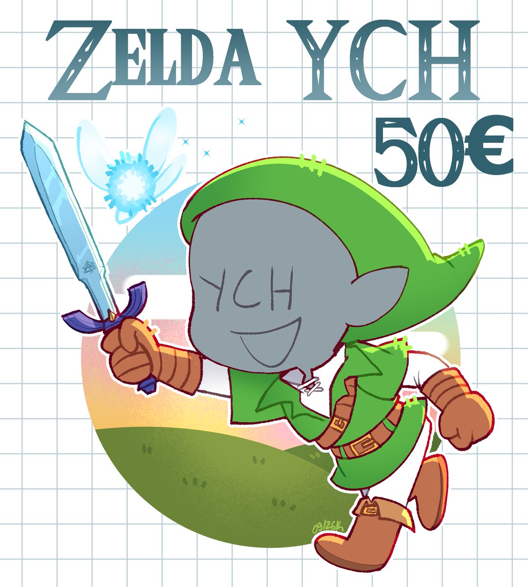 kartased's tweet photo. 🌟ZELDA YCH!🌟

J'ouvre 4 places de commi YCH sur le thème de Zelda Oot, ou vous pourrez avoir votre personnage dans la tunique de Link!💚
(J'accepte les humain, furry ou autre
n'hésitez pas à me demander!)

Venez en DM si ça vous intéresse!💖 https://t.co/h5dK0nuZ5Z