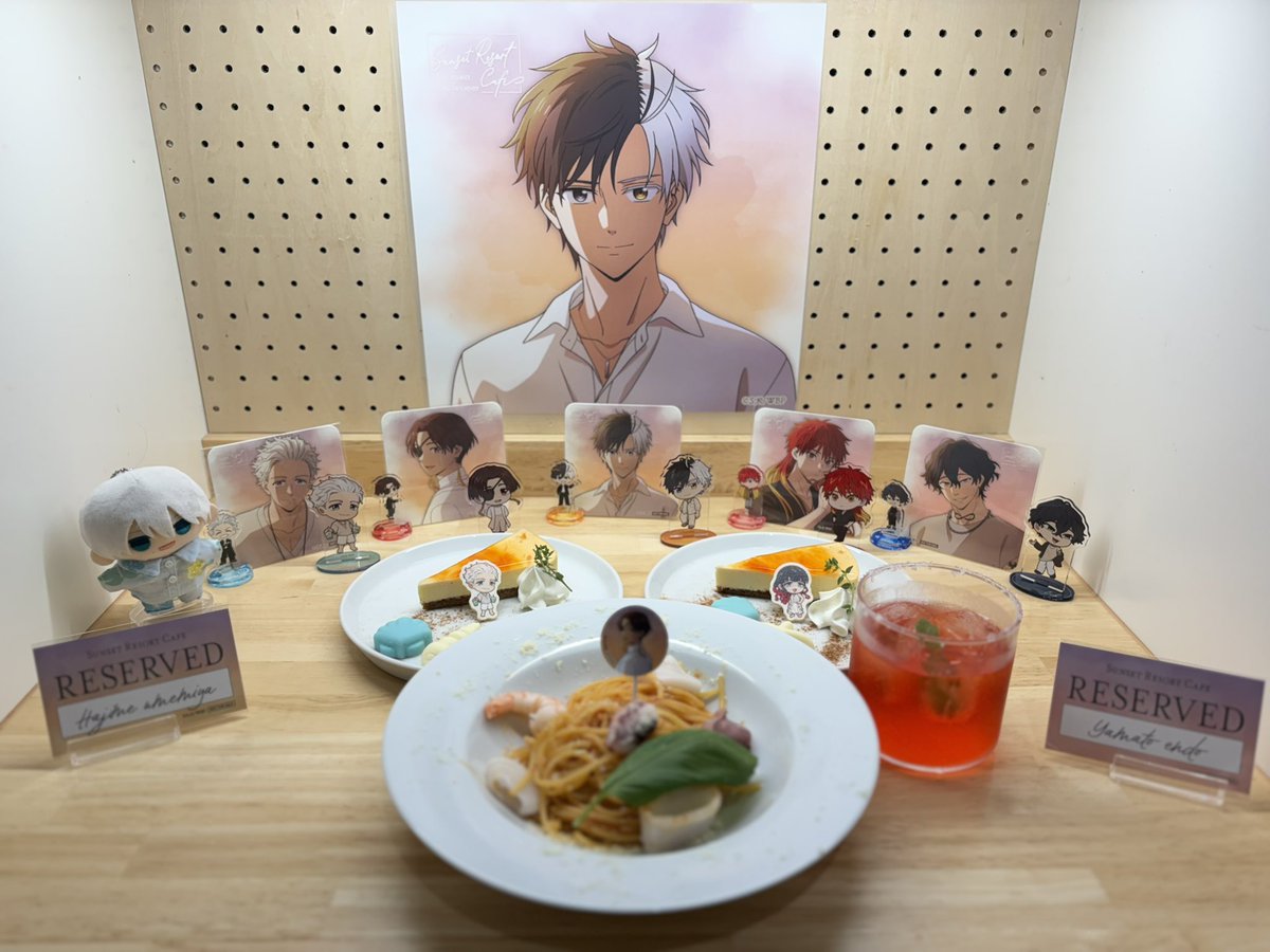 ame16game's tweet photo. おみずちゃんと～☕✧
サンセット、サカデイポップアップ
渋谷のオシャレカフェ
コースターコンプできました✨️
カフェのチョコケーキは濃厚だけどクリームに塩味あって食べやすかった(*´ч`*) https://t.co/kW4Im687G6