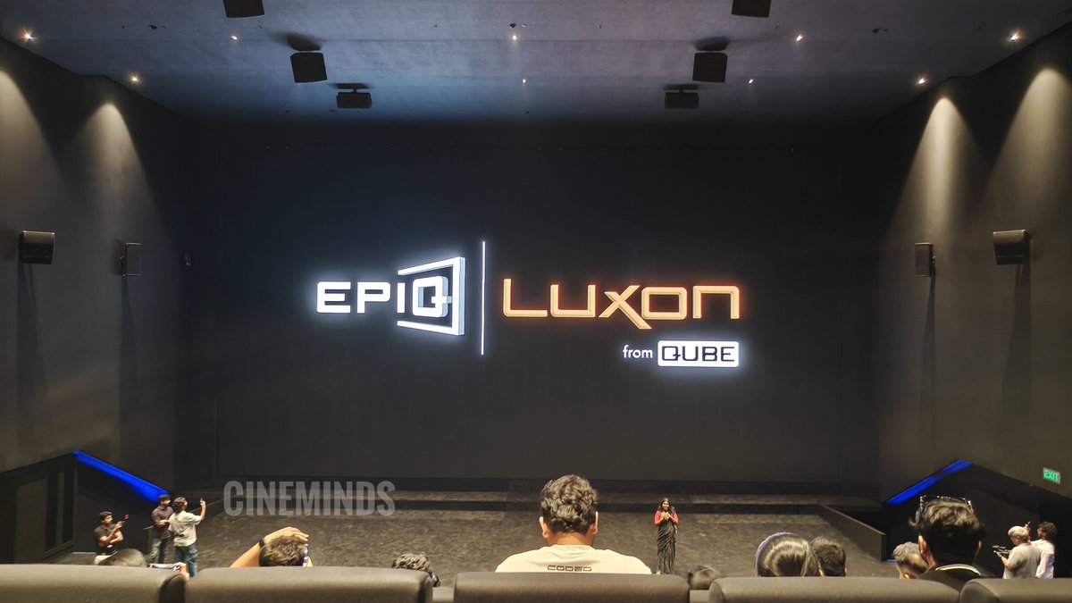siddhu_viva's tweet photo. Karpagam Grandplex ~ India's largest #EpiqLuxon ✌️

📽️ Grand launch today

📽️ Size : 63 Feet Flat 1:89 aspect ratio 

📽️ 4K DCI - Transparent LED - #DolbyAtmos with Mag Speakers

📽️ TN's 1st Epiq Luxon

📽️ Awesome experience 👌

#Epiq #Cinemas #Theatres #CineMinds https://t.co/jrFPz05xUn