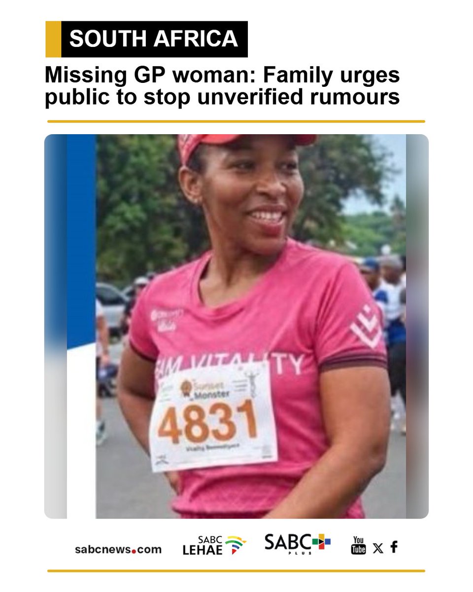 SABCNews's tweet photo. The family of a missing Gauteng woman is appealing to the public not to circulate unverified information. This is as the family waits for confirmation on whether the body found on Saturday is that of 38-year-old Elizabeth Moselakgomo or not.                                                                                                                                                                   
https://t.co/RKfjYxwYX2