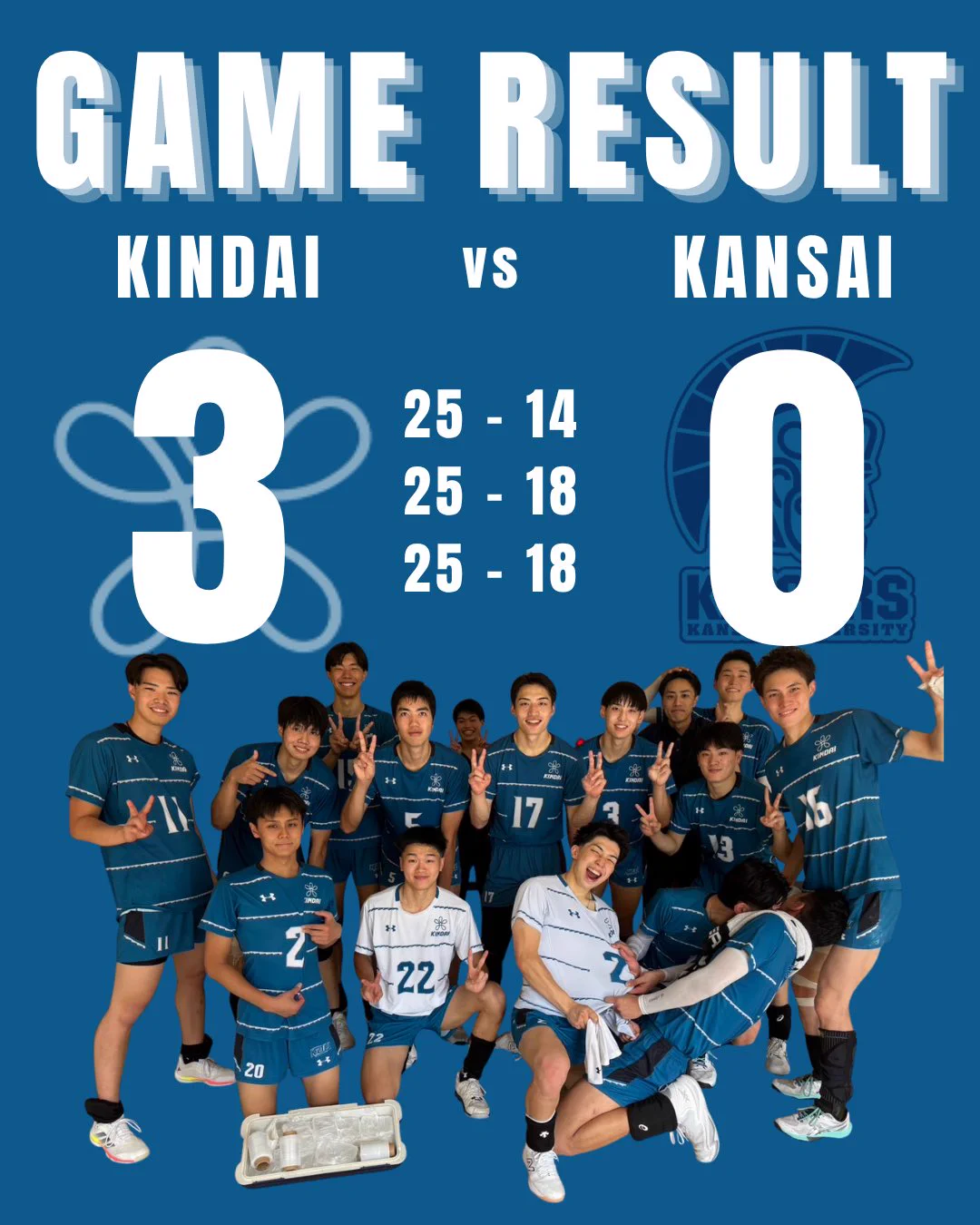 近畿大学体育会バレーボール部 (@Kindai_VBC) / X