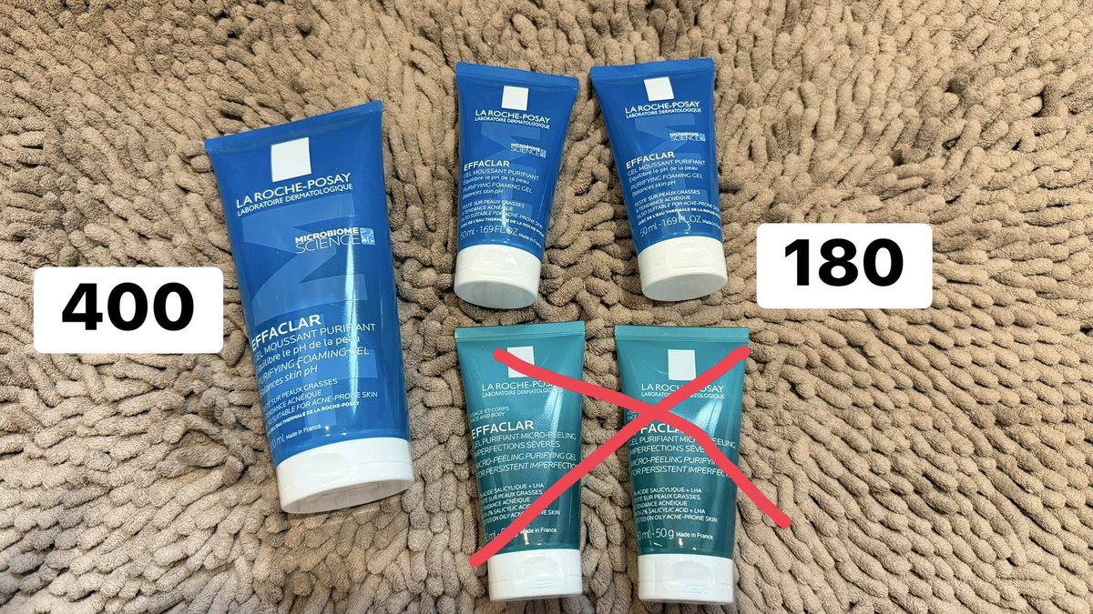 Metawinworld1's tweet photo. WTS / พร้อมส่ง
**SALE 40% OFF**
Laroche-Posay เจลล้างหน้า 50 มล.
สูตรสีฟ้า เพียวริฟายอิ้งเจล ลดสิว ฿180
สูตรสีเขียว ผิวมัน ฿180 **หมด**
สูตรสีฟ้า 200 มล. ฿400
📦 ส่ง ลทบ ฟรีทุกออเดอร์
#AboutStuffSharing
#LaRochePosayTH #EffaclarxPondNaravit https://t.co/maWk3DX9B5