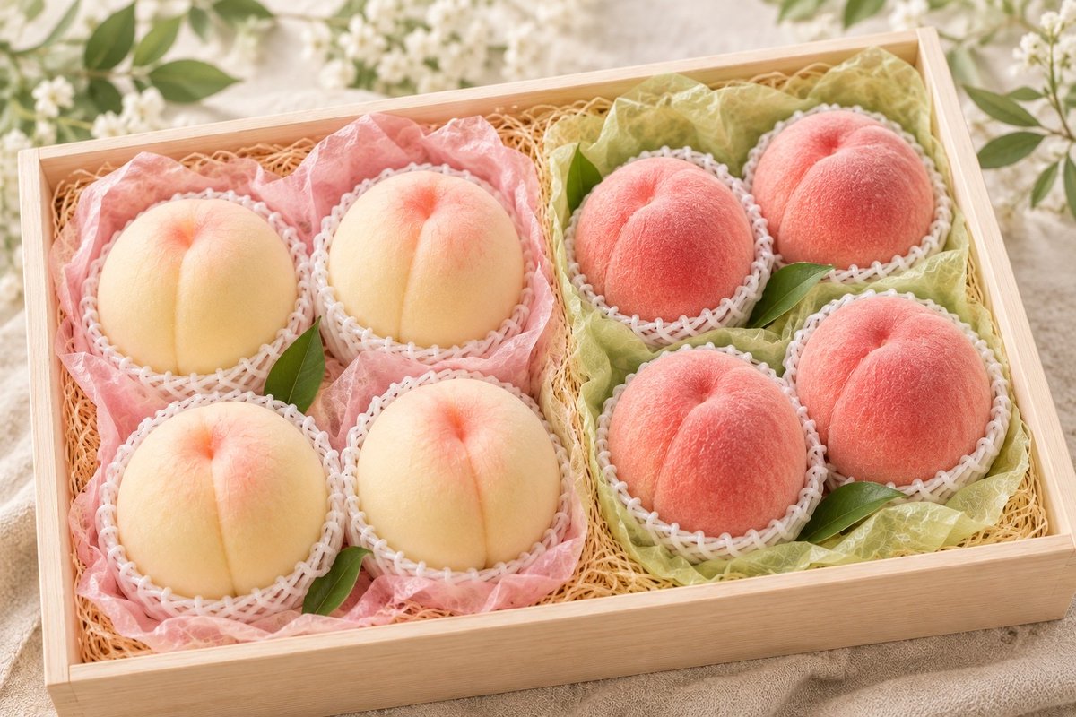 s_rkb_kaju_'s tweet photo. 🍑豪華食べ比べ企画🍑

異なる美味しさを楽しめる、
旬の白桃セット。

『白桃 食べ比べセット（2品種・8玉入り）』

🎁抽選で8名様

📩当選者にはDMでご連絡します。

ご参加方法
①本アカウントをフォロー
②いいね＆リポスト🔁

⌛応募締切：9/15  23:59まで https://t.co/bf75I4b4Pp
