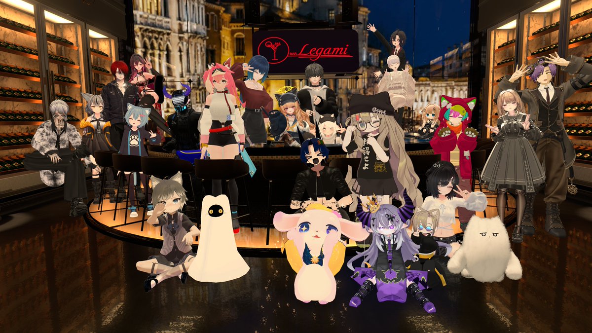 BARLegami's tweet photo. 過去3回の集合写真をまとめて貼らせていただきます！
いつもBAR Legamiへお越しいただき誠にありがとうございます！いつも皆様の声に支えられています。
これからもふらっと寄って楽しめる空間をご用意させていただきますので次回も是非お越しくださいませ！

 #VRChat
 #BARLegami https://t.co/NQpL18OG1c