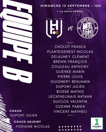 AsValDeSienne's tweet photo. Les affiches et les groupes convoqués pour cette après midi 👊 https://t.co/EreF1VlcnH