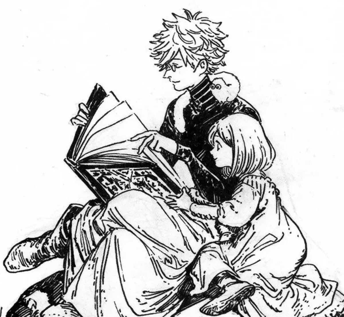 sugar_exe__'s tweet photo. awwwwwwwwwwwwee...,, let's read with mama....,,, so cute so cute https://t.co/KsiwWaXl0u