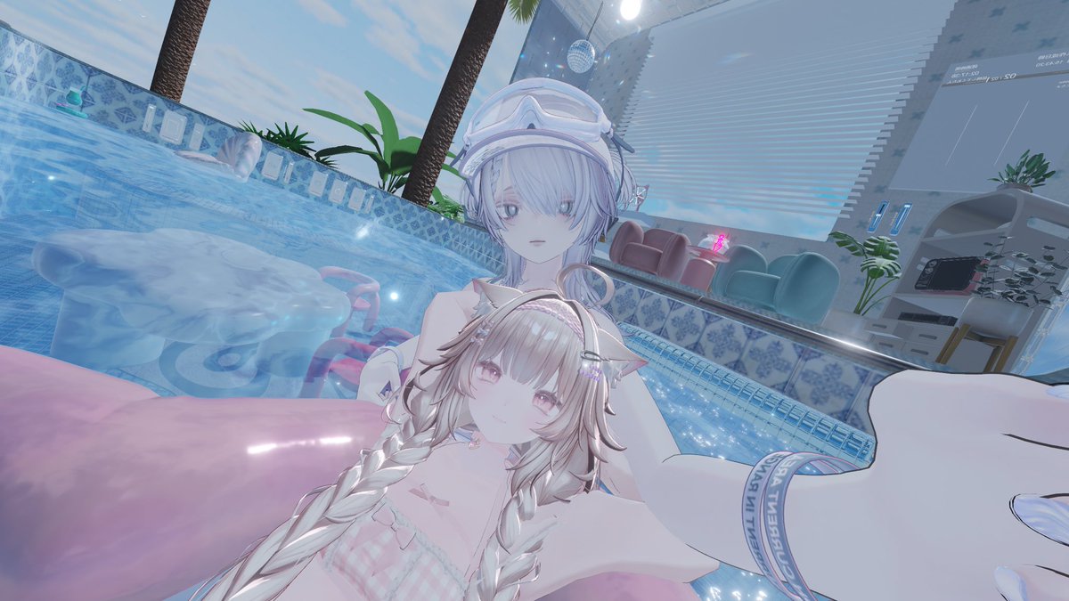 abi_vrc_ko's tweet photo. ぽこたとChill🏖☀️ https://t.co/Y8vsSBvbZS