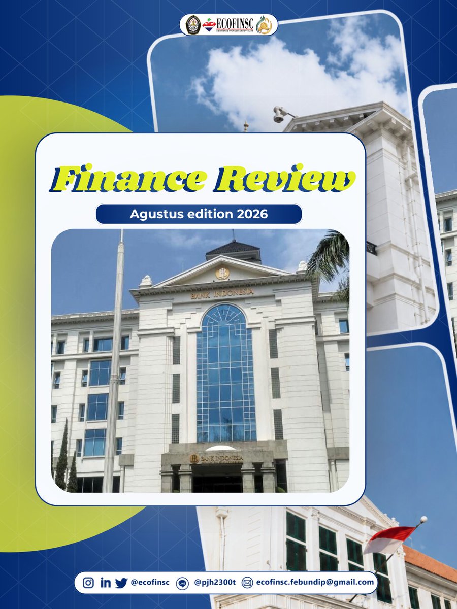 ECOFINSC's tweet photo. [FINANCE REVIEW: Seputar Ekonomi Indonesia pada Bulan Agustus 2026]

Halo 👋 sobat Expert in Finance!!

Finance Review kembali hadir membawa rangkuman data dan kabar ekonomi Indonesia paling hangat! 📈🇮🇩

Ingin tahu ulasan lengkapnya? Langsung geser ke kanan sekarang juga yuk! https://t.co/CxvHc5DTmT