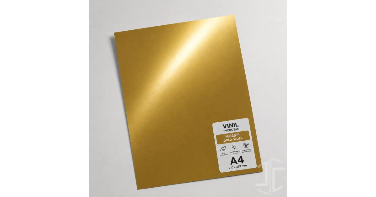 JeroSacoa's tweet photo. Vinil Hexis Microtac MG2871 Gold Gloss - Folha A4 | Folhas de vinil HEXIS na cor DOURADO, cortadas em formato A4 (21 x 29,(...) | Mais detalhes em: https://t.co/E82MBUQrxA | #JCS #JCSSTUDIO #VINIL #LASER https://t.co/dU14PhHMvt
