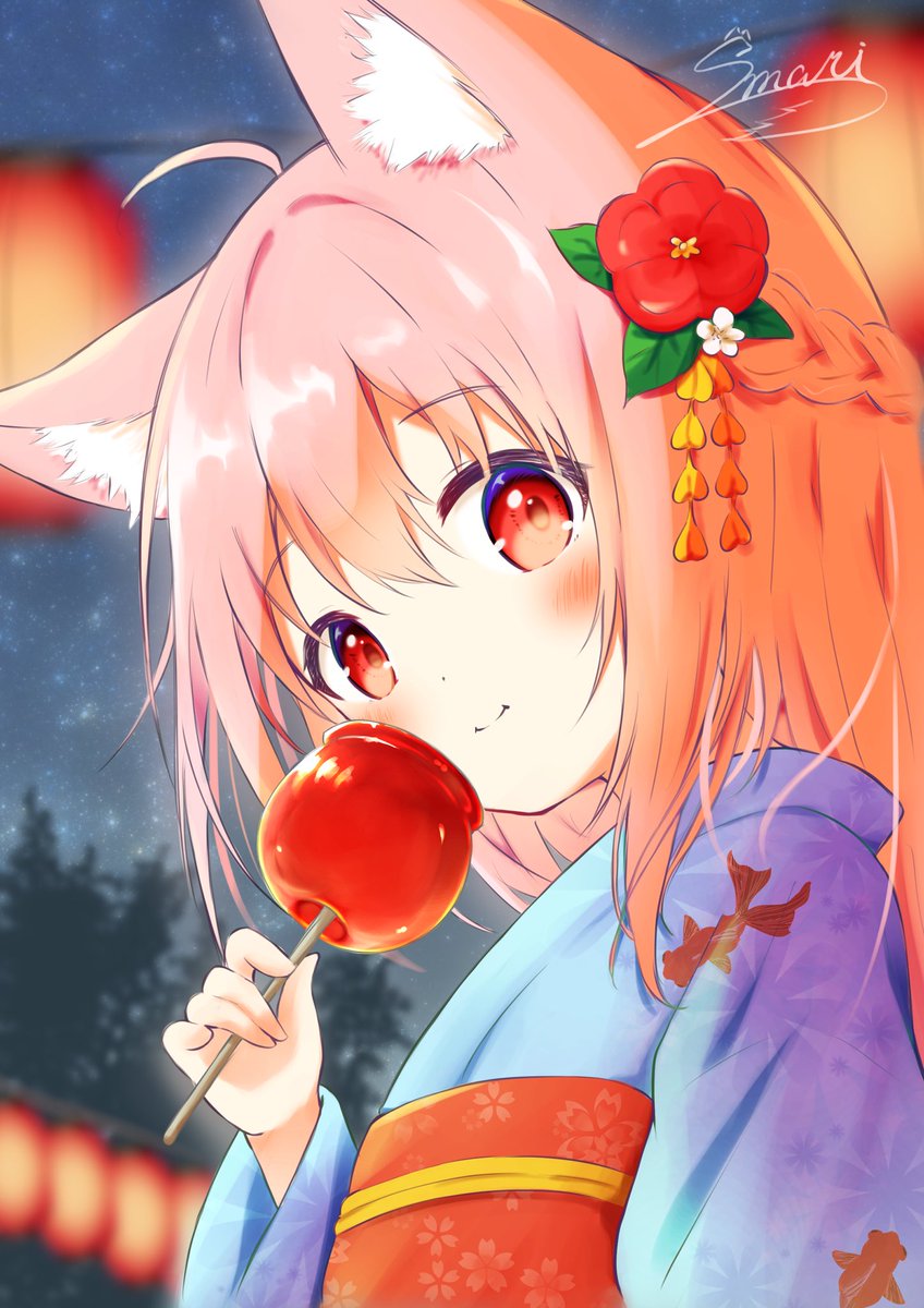 smari_ibis's tweet photo. 夏祭りのみかんちゃん🍊 https://t.co/AzX67Lpzgw