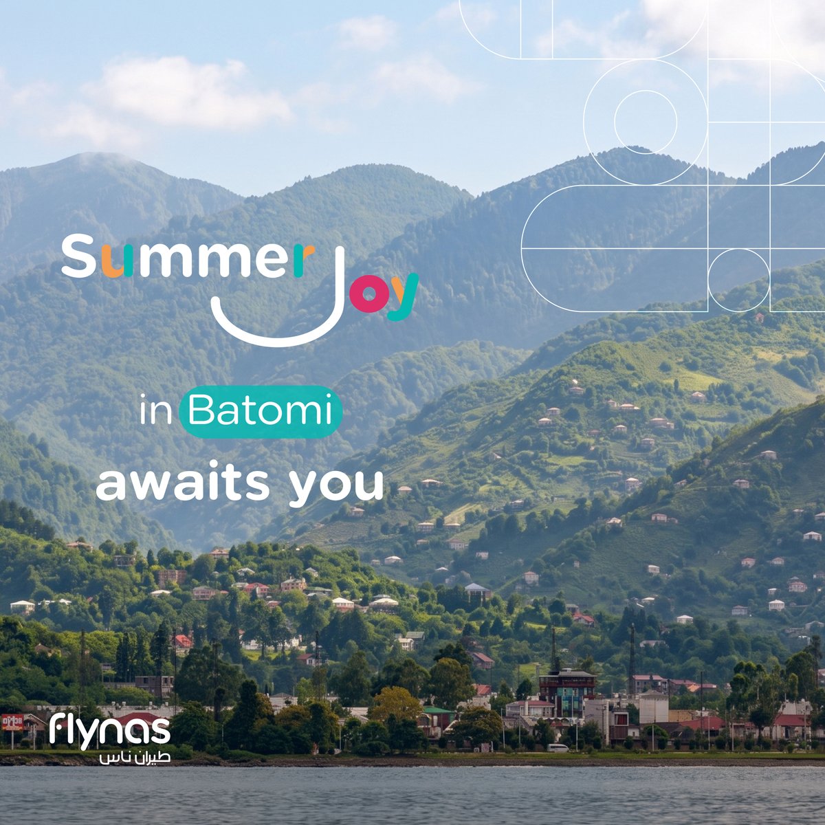 flynas's tweet photo. If you haven't walked along Batumi's coast yet
your summer joy hasn't started! 🌊✈️
Book Now: https://t.co/y0QVkGyEpm
#flynas
#SummerJoy https://t.co/tNOGhCPDDN