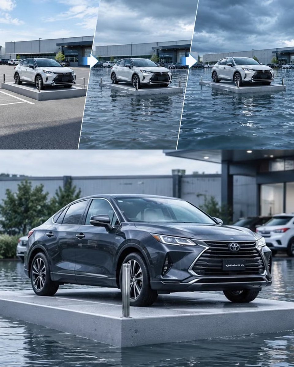 auto_ae's tweet photo. Japan’s Monarte Floating Floor turns a parking spot into a flood escape system. The waterproof platform rises with the water and can carry over 6,600 pounds. No motors or sensors required. Would you trust it with your car? 

🚗 https://t.co/LC2jL94zdE 

 #autoae #carnews #Japan #FloodProtection
