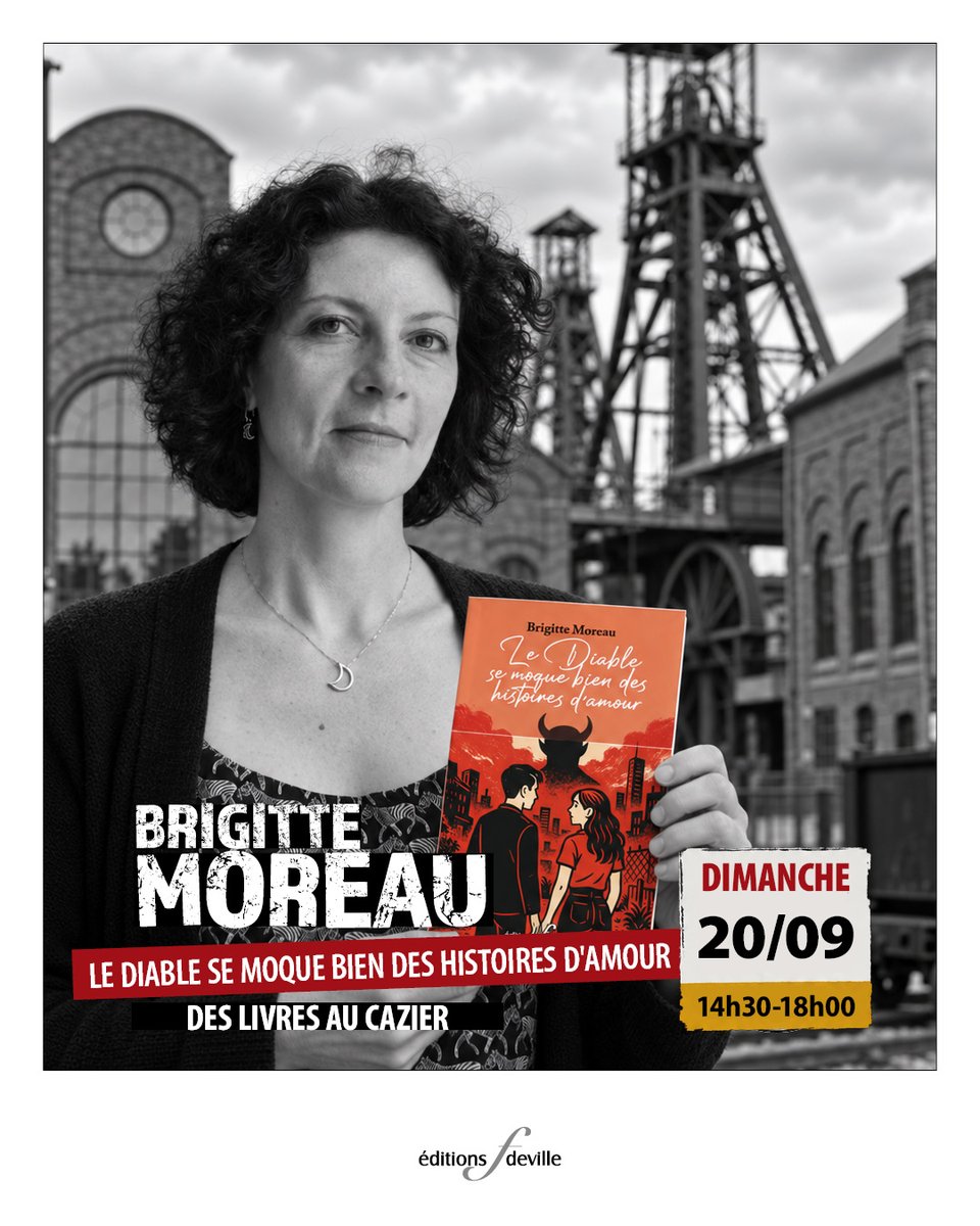 f_deville's tweet photo. Brigitte Moreau sera à Des livres au Cazier.

📍 Le Bois du Cazier – Marcinelle

Une belle occasion de découvrir ses livres, d’échanger et de profiter de ce lieu chargé d’histoire.

#deslivresaucazier #editionsfdeville #marcinelle #boisducazier https://t.co/SmtbtFjmgx