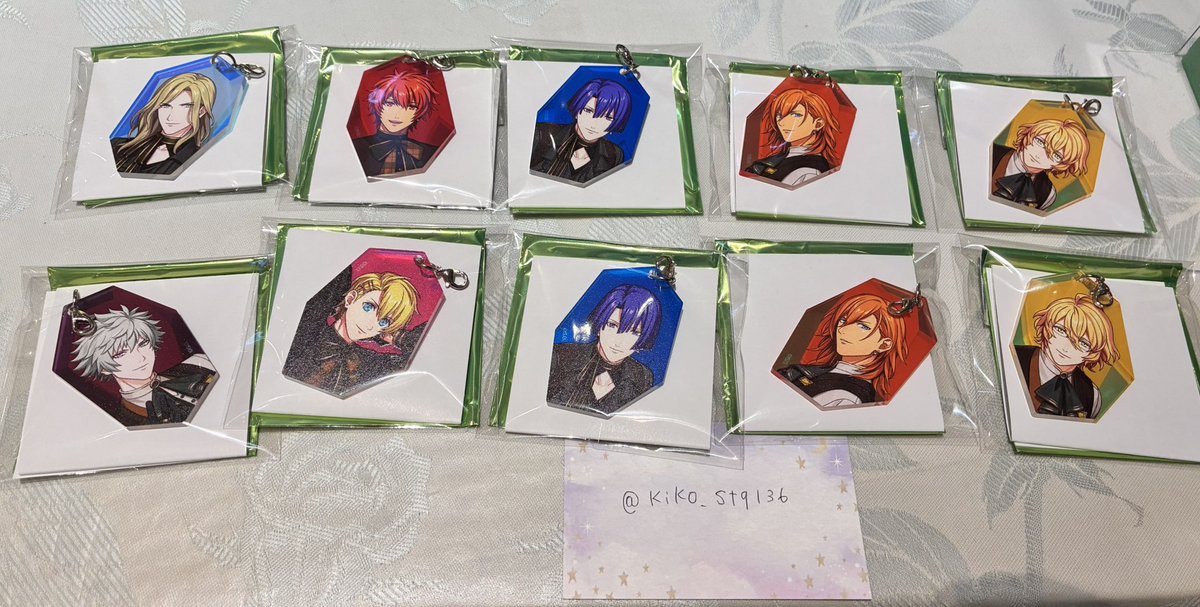 kiko_stq136's tweet photo. 【交換】うたプリ グラショ 浴衣 MC

☆譲
マドポチ:音也 蘭丸
アクキー:音也 真斗 那月 レン カミュ
ステッカー:カミュ
タブレット:セシル 蘭丸
鉱石風アクリルチャーム:音也 真斗2 那月 レン2 翔 蘭丸 カミュ

★求 
嶺二 決まり次第定価（+送料）

郵送or福岡手渡し希望。
検索からでもお気軽に🙌 https://t.co/rLeaQmjah2