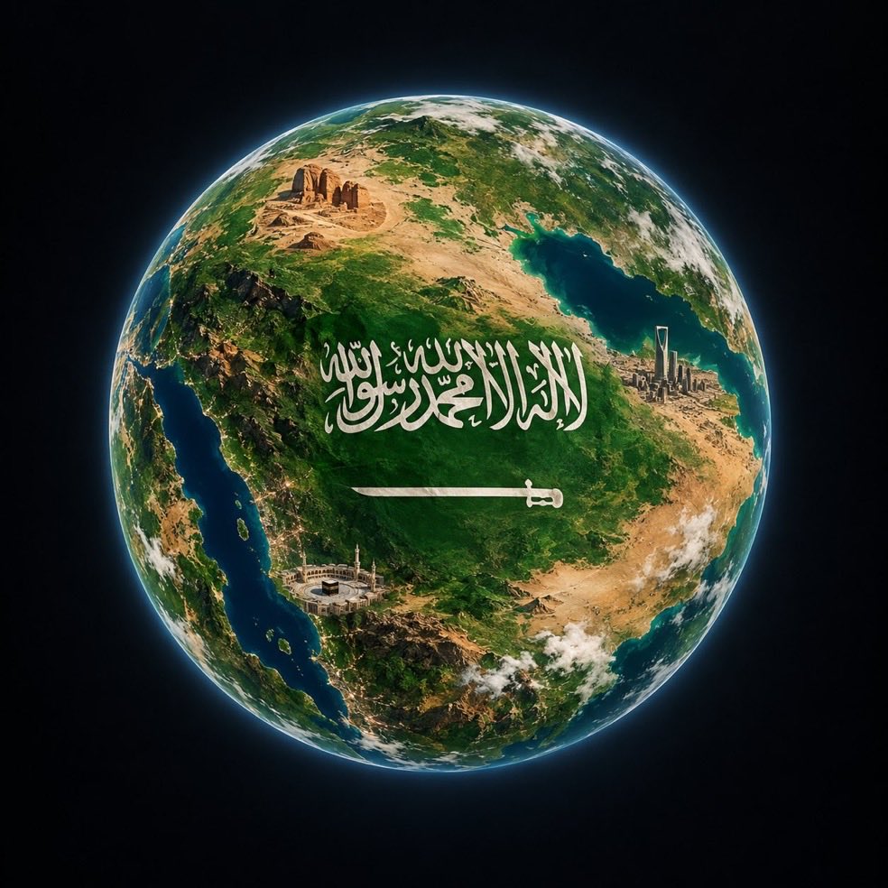 Kk_505_gh's tweet photo. #السعوديه_العظمى 

لو كان العالم بكفه والسعوديه بكفه
لرجحت السعوديه بثقلها ومكانتها 
دينيا واقتصاديا وثقافيا واجتماعيا وسياسيا 👌 https://t.co/ncDFMDJrBN