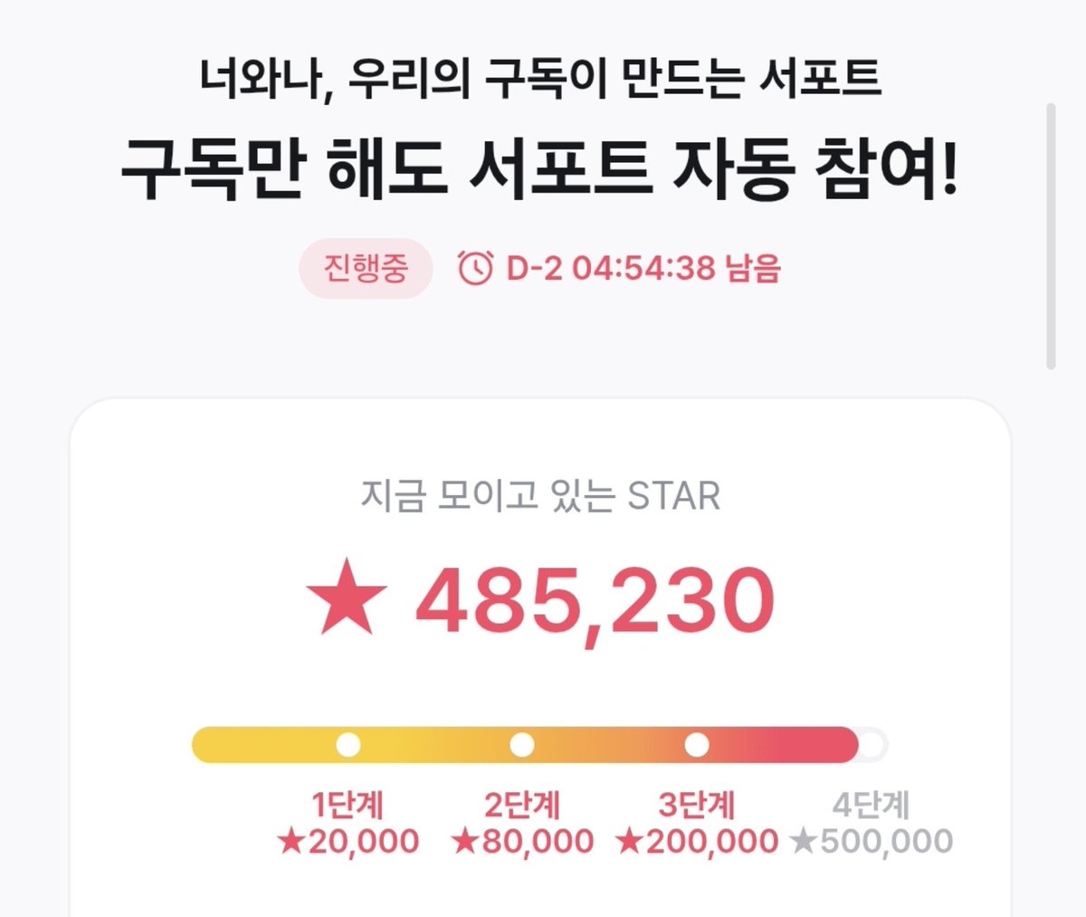 siwoo_krfn's tweet photo. 📢 마감 D-2! 마지막까지 함께해주세요 💜

4단계 500,000 STAR까지 14,770 STAR 남았습니다! 🔥

이미 참여해주신 분들 정말 감사합니다! 아직 참여하지 않으신 분들은 많은 관심 부탁드려요 🐰

#박시우 #ParkSiWoo https://t.co/DNuB6wxp6o