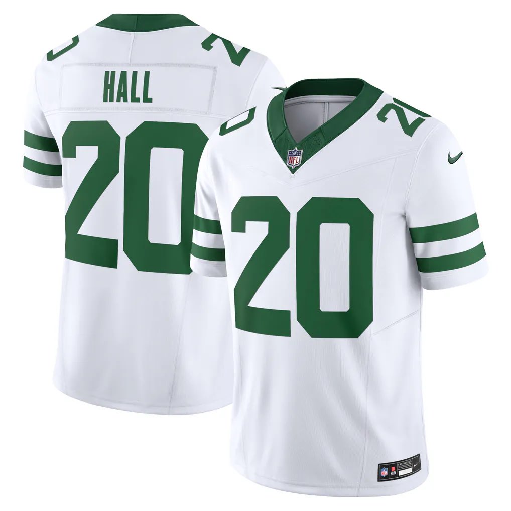 Justin4ocho's tweet photo. 🚨 4Ocho Giveaway?????!!!

GAME DAY ITS HERE!!!!  been up since 4:00.  I can’t wait!!!!!!!!

Game day fit!!  What are you rocking today???  Let’s see those selfies.   
………
I tell you what!!!
If the @nyjets win & Breece gets over 100 total yards I’ll do a jersey giveaway!!!! ( Breece Hall New York Jets Nike Vapor F.U.S.E. Limited Jersey - Legacy White)

I will hold the drawing live from the Jets home opener parking lot vs Green Bay!!!!!!

LETS GO BREEEEEEEECE!!!!!!

*rules:
To enter: comment on this thread GO JETS!!!!! And share the post!!! Double entry for those who share a selfie with what Jets gear they are wearing for the game today!!!!
Entries closes at kickoff!!!!! Share now!!!!!!!!!!!!!!!!!!!!!!!!!
