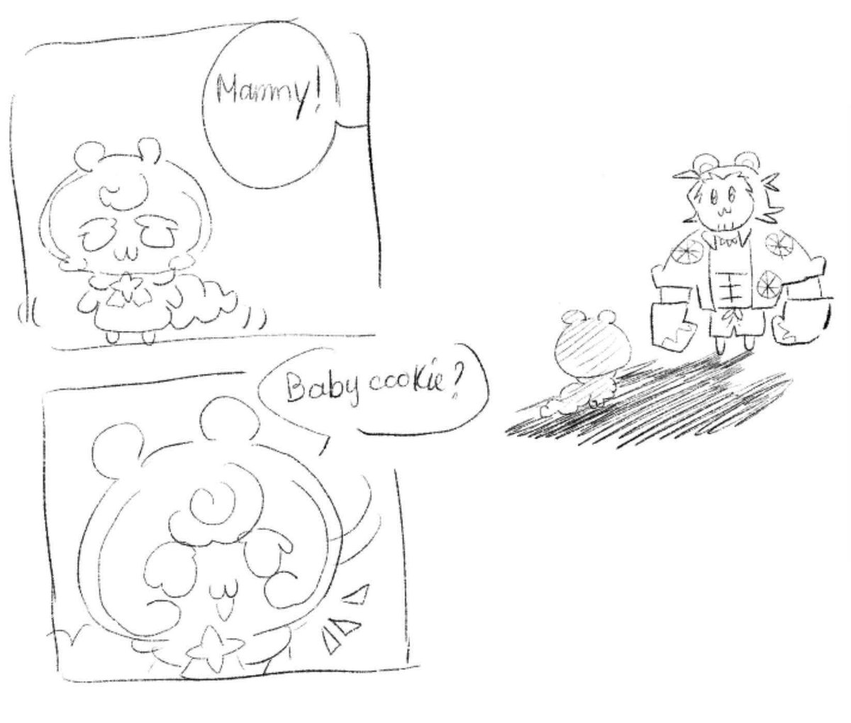 _d_LLui_12's tweet photo. ヤ、無理！！耐えられない！！ゲームに連れてってた赤ちゃんクッキーがの絵描いてくれてるｗｗｗ https://t.co/OXSZzsHczc