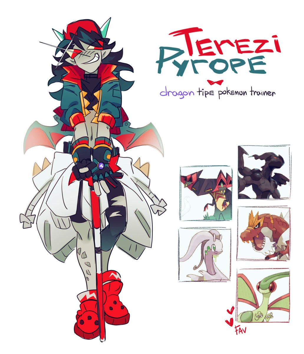 cinnamoniak's tweet photo. Terezi Pyrope Pokémon trainer 🐉
#Pokemon #Homestuck https://t.co/yaBEFA5xAH