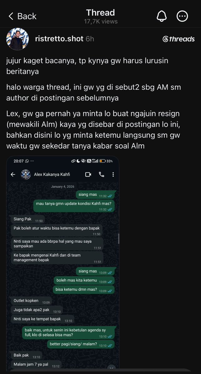 dearjwwnbin's tweet photo. @irajenar @hrdbacot ini ada klarifikasi dari Area Managernya Kopi kenangan dan si iwancanda ini menghapus threadnya https://t.co/HVufQxYgU0