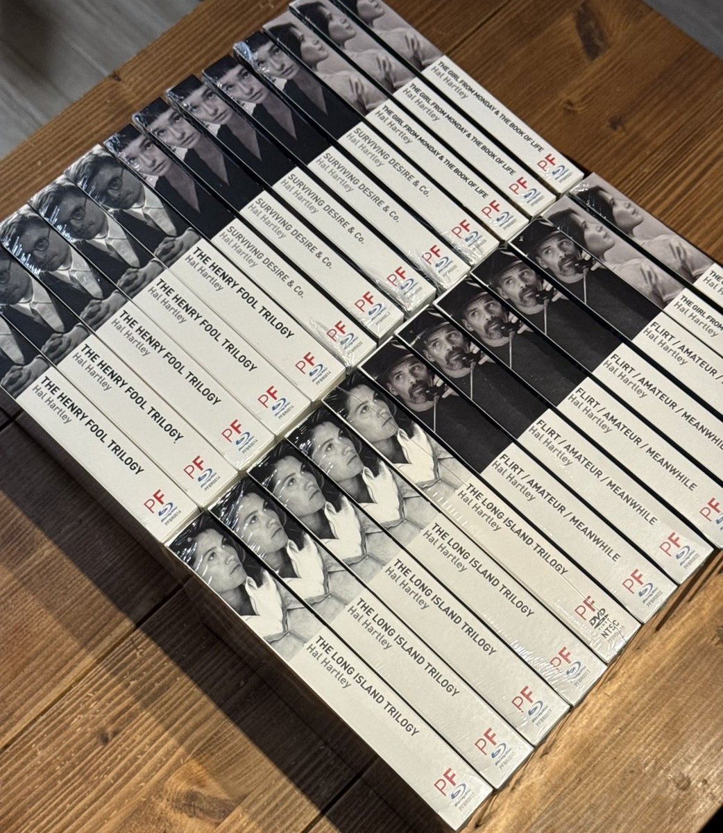 PossibleFilmsJP's tweet photo. ポッシブルフィルムズは9/18をもってハル・ハートリー監督作のBOXセットの製造と販売を終了します。今後はvimeoのオンライン視聴がメインとなります。日本のamazonではすでに全商品が品切れになっていますが、9/19よりハル・ハートリー特集が始まる下高井戸シネマで若干数の在庫を販売いたします。 https://t.co/EhAoFLW0v0