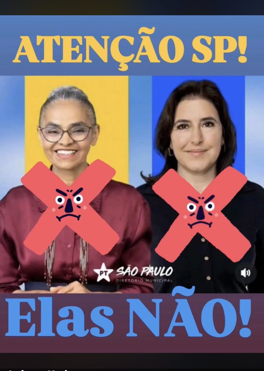 JoseDinisPFons1's tweet photo. B R A S I L

           SÃO PAULO

@MarinaSilva - a tartaruga esquerdista rejeitada de seu estado -
@simonetebetbr - traidora de seus seguidores e estado e até rejeitada no condomínio que mora -

ESSES LIXOS QUE SER SENADORAS POR SP, “ J A M A I S “.

     “ E L A S   NÃO “ https://t.co/IunsjK59IO