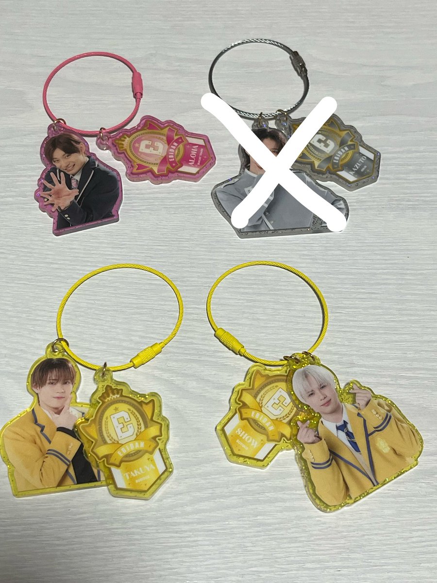 13_26a's tweet photo. EBiDAN THE LIVE 2026 15th Anniversary エビライ グッズ ランダムアクリルキーホルダー アクキー 交換

譲）
A ⭐️吉田仁人 ⭐️タクヤ ジャン海渡
D ⭐️アロハ TAKUYA SHOW

求）買取 ＞ 異種 アロハ なんでも検討します

⭐️は定価不可
他は定価以下🉑

別ポストミニフォトも合わせたお取引優先 https://t.co/8JoYXII5l7