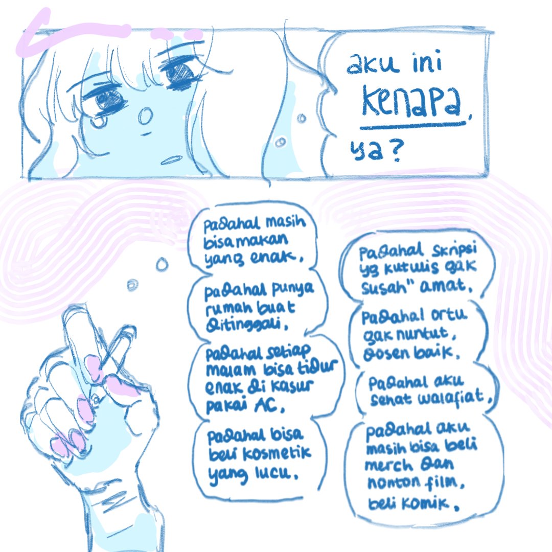syhyey's tweet photo. tw / suicidal

i feel like i have to get this out of my chest somehow. maaf karena mengeluh di publik begini. aku betul-betul nggak mengerti lagi tujuannya hidup karena terlepas apapun—akhirnya jiwaku akan selalu berakhir hampa. https://t.co/6dYFSIP91K