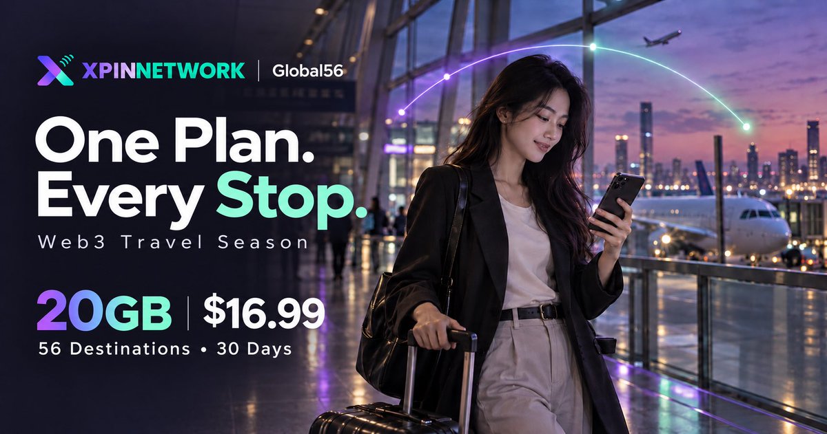 XPINNetwork's tweet photo. Next conference. Next city. Same eSIM. 🌏

Stay connected this Web3 event season with XPIN Global56.

📶 20GB for $16.99
🗓️ Valid for 30 days
✈️ 56 destinations. One plan.

Get connected before you go 👉 https://t.co/WOBBMLjCp8 https://t.co/35NKkdxZSL