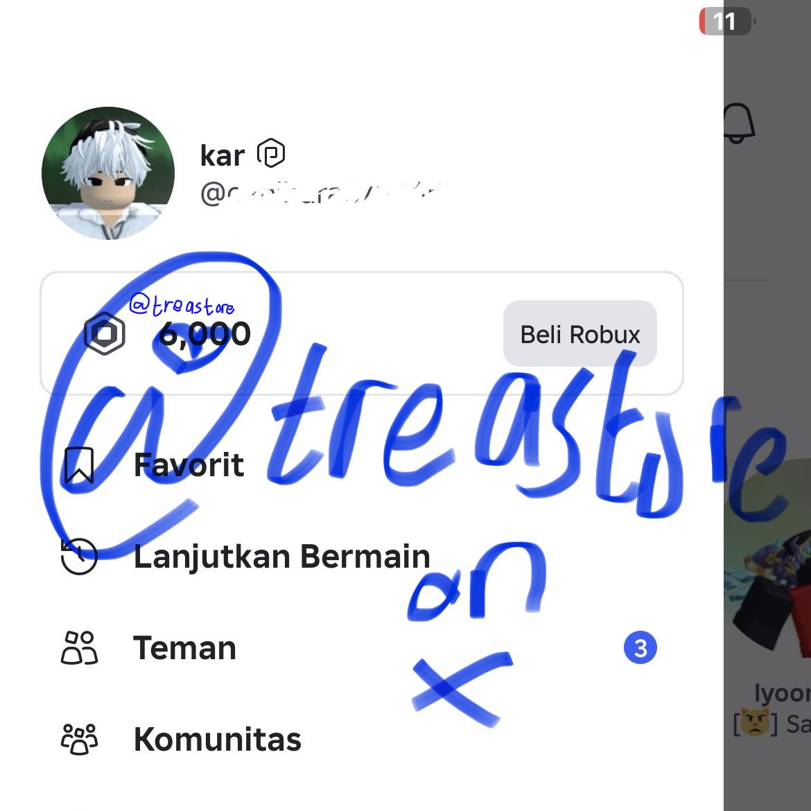 INUYASAHI's tweet photo. robux visend start https://t.co/KEnUo4eK7w get 1OOr! yuu fast send after payment, testi bisa cek di link tertera. pwease mention before dm, thanks!

⭐️ fast response: 
https://t.co/SVzK9uLbtg
https://t.co/aUzgDZbZMV (tele)
testi — https://t.co/sq6csb9Cqm

< #zonauang #bealanja > https://t.co/TPur4OnSd0