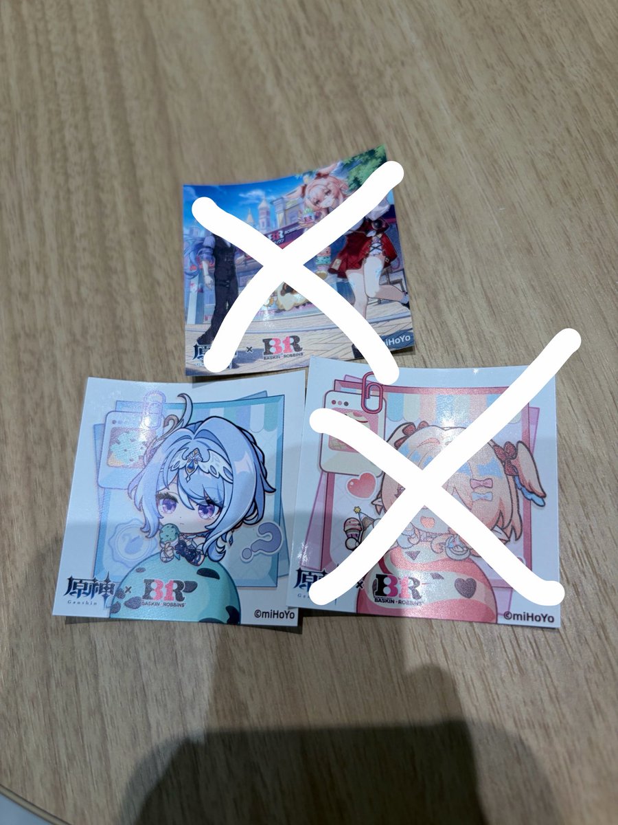 tukiskh1's tweet photo. 《交換》
31アイスクリーム ステッカー 原神コラボ

譲》SDオデット

求》SDイルーガ（身内分）

横浜駅、桜木町駅 https://t.co/bqgguoWnpK