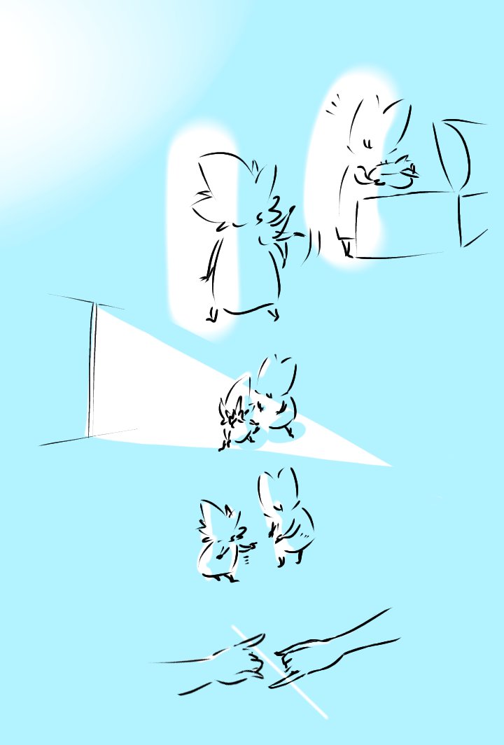 fode30113540's tweet photo. おしゃれ好きなあてむくんが思いついた素敵な案にのった冥界お泊り中ばくん。
『月明かりのペアリング』 https://t.co/FA5MSYbg9d