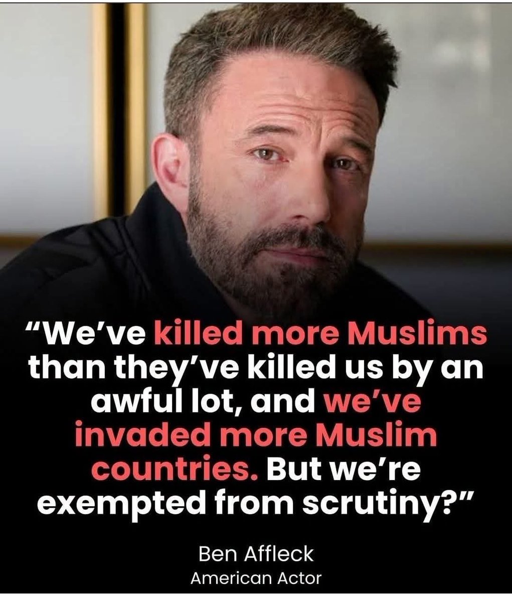 Islamic_2_0_2_2's tweet photo. Ben Affleck spoke the truth 🫡 https://t.co/Pq0xl4a6Xg