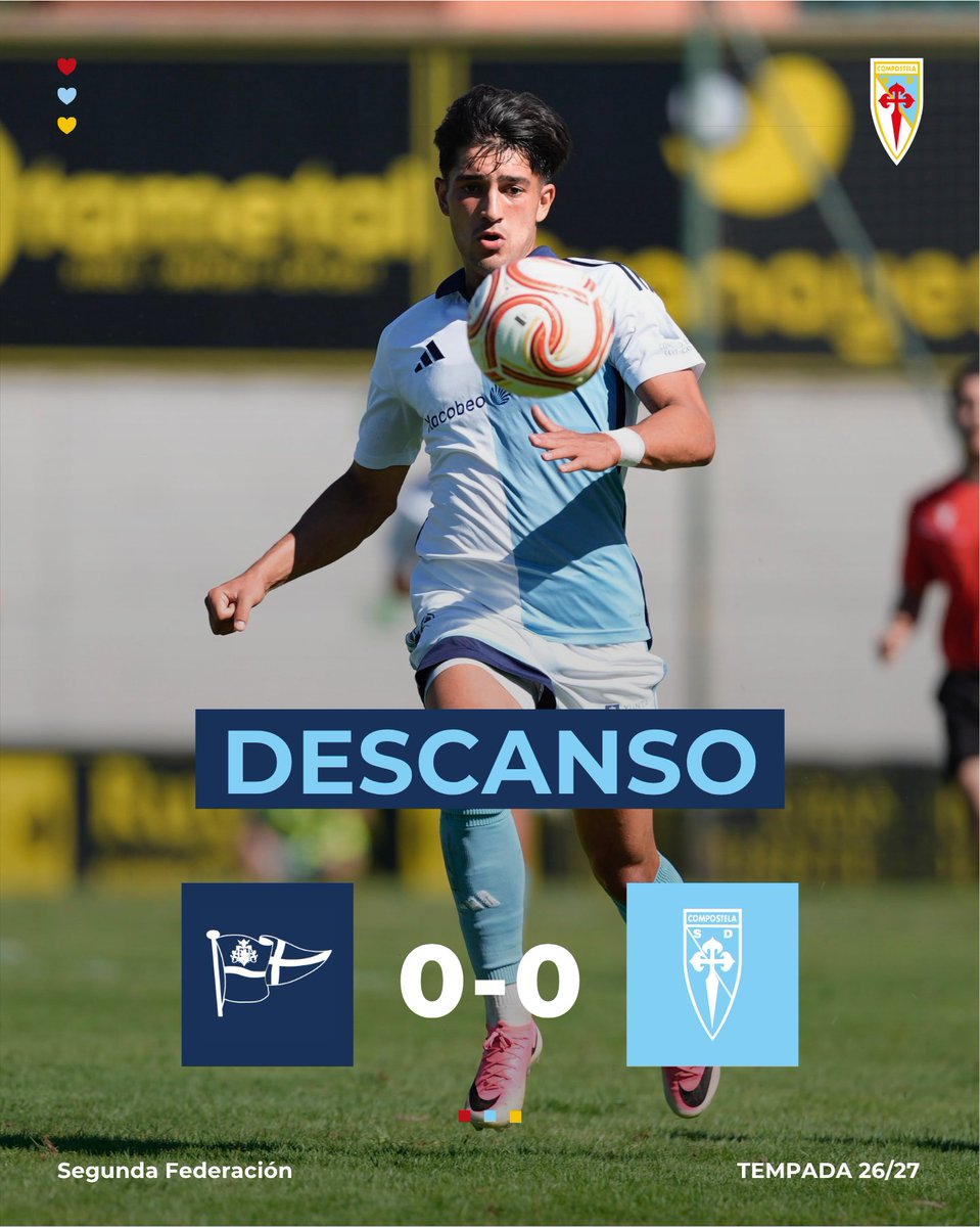 SD_Compostela's tweet photo. ⏸️ DESCANSO
@clubportugalete 0️⃣-0️⃣ COMPOS
📸 @nacho_castano_
#PortuCompos https://t.co/XeLXAXPMUQ