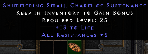 wagesof1's tweet photo. 今日のチャーム
今シーズンで一番いいチャームになりそう
#Diablo2Resurrected #D2R https://t.co/ljRIwWgYVH