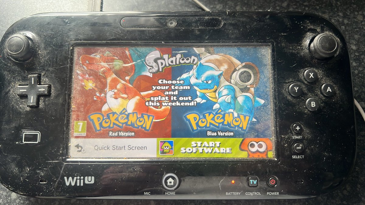 PcollectorPs's tweet photo. Testing Wii U games pads this morning. 

Can I still do this Pokemon thing? https://t.co/CqYYgRcXQP