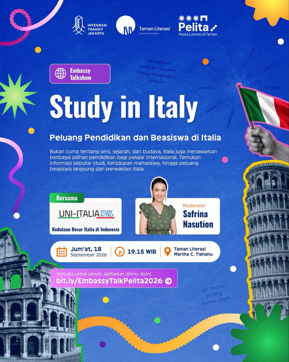 neymulachela's tweet photo. Di sini kamu bisa dapet informasi mengenai beasiswa Jepang, Hungaria, Italia, &amp; Perancis, bisa nanya langsung ke kakak2nya di Talkshow dan information table yg ngetem di Perpus Tamlit, jadi hadirkannnn aje duluu guyss, kita cek kompetitor punyaa. https://t.co/ieyNOEvyRR