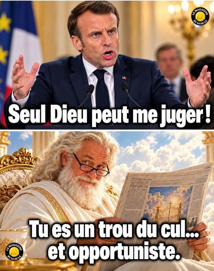 Kcnarfhu's tweet photo. #macronPrison https://t.co/D9Z5v5hRFL