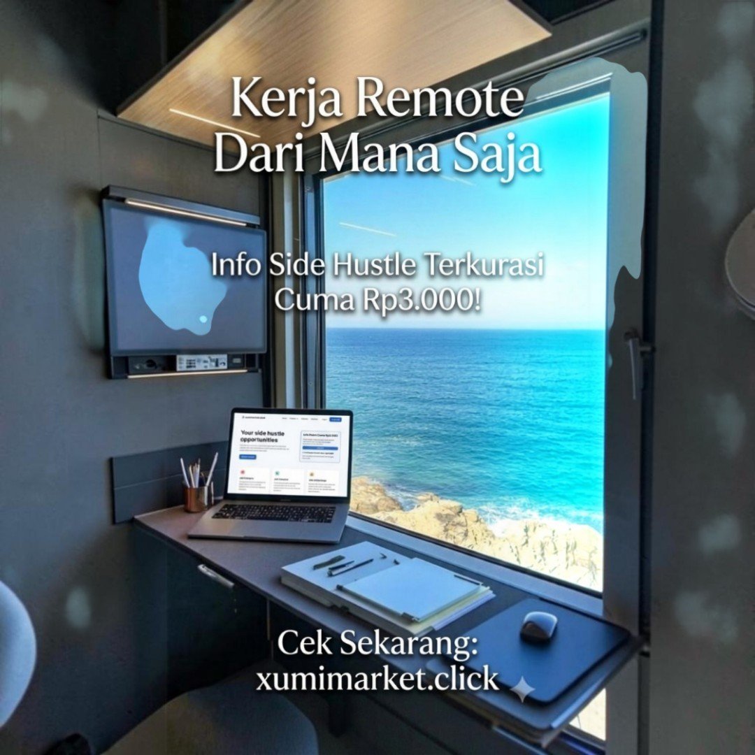 eemmiisaja's tweet photo. Kerja santai dari mana aja, impian semua orang kan? 🌊☕
​Daripada bingung nyari uang tambahan pas waktu luang, mending intip kurasi peluang kerja remote di https://t.co/l81f80E8AE.
​Cuma Rp3.000 / 150 XP, kamu udah bisa buka akses ke info side hustle terpilih..cuzzz https://t.co/0pu5REtgzI