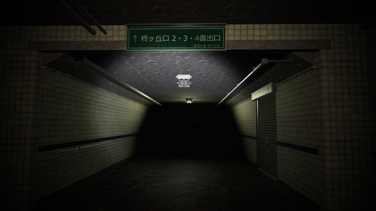 tokiwailm's tweet photo. K市地下道　―By 新井ぐま
無限に伸びる不気味な地下鉄通路を探索するホラーワールドです。

https://t.co/AxgzREMcQz
#VRChat_world紹介 #VRChat https://t.co/iTBjp6ZlIv